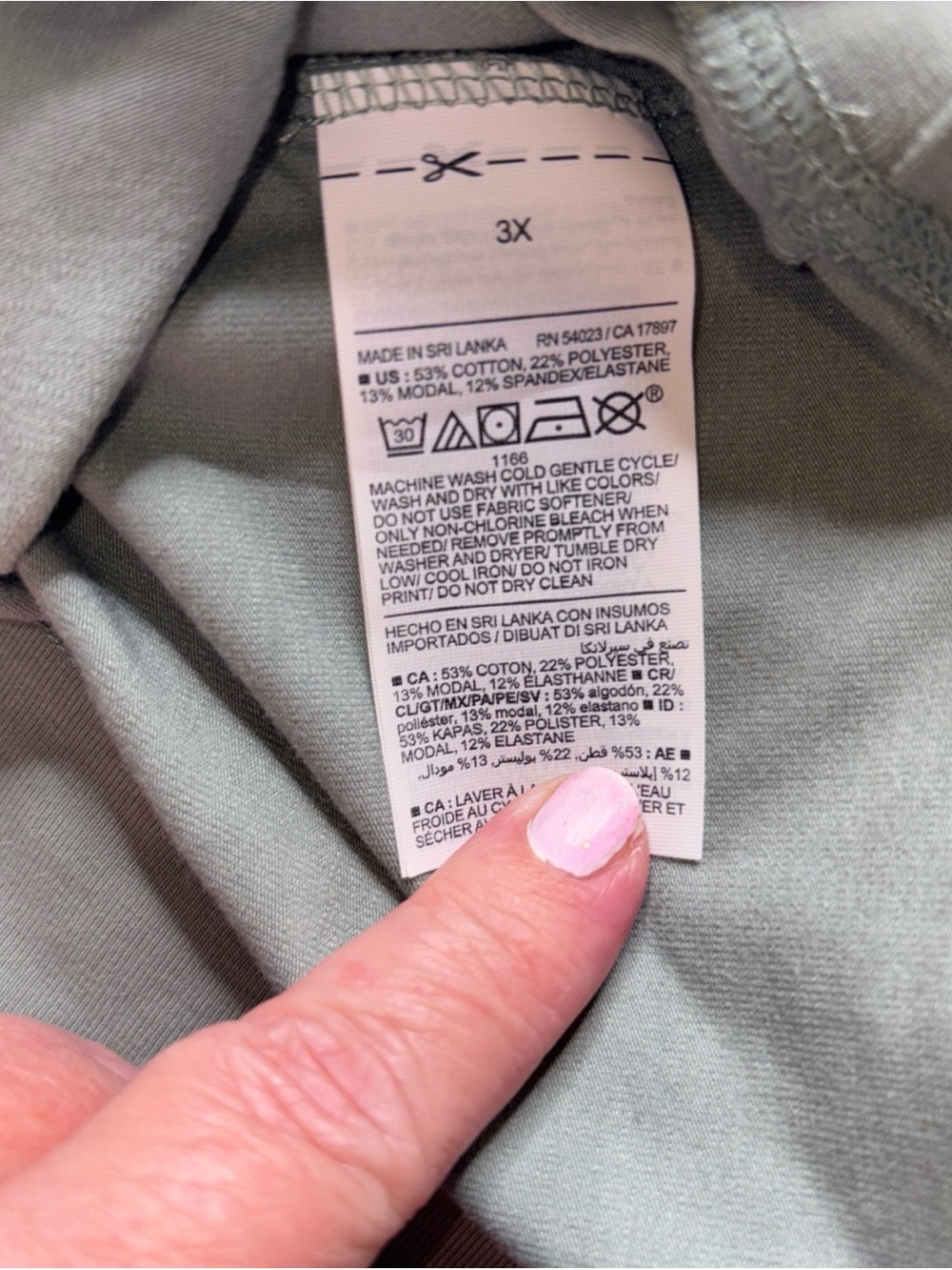 Old Navy PowerChill Cropped Cross Front T-Shirt 3X Osage Green Stretch Top Tee - Picture 10 of 11